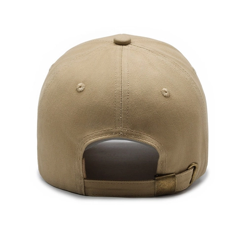 Unisex Einfarbig Baumwolle Baseballkappe Verstellbare Metallschnalle Atmungsaktiv Sonnenschutz Gebogener Schirm Casual Sporthut
