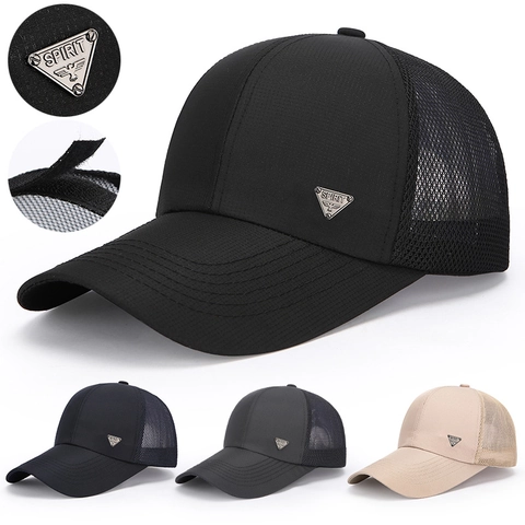 Gorra De Béisbol De Malla Para Hombre Transpirable Protección Solar Sombrero De Pesca Al Aire Libre Ajustable Trucker