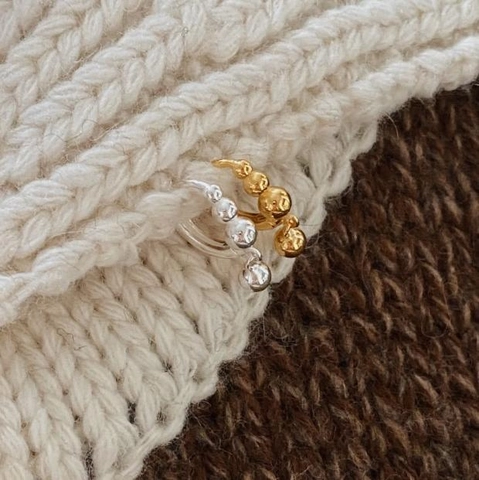 Orecchini A Cerchio Minimalisti In Argento Sterling 925 Con Pendente A Sfera Per Donna Stile Coreano Gioielli Placcato Oro 18K