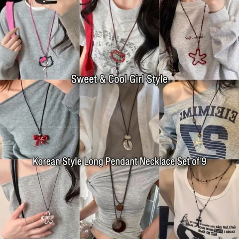 Lange Halskette Mit Anhänger Kupfer Legierung Zirkonia Wachskordel Koreanischer Lässiger Vintage Stil Für Damen