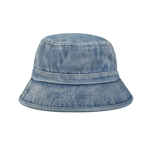 Washed Denim Bucket Hat Cotton Sun Shade Fisherman Cap Solid Color Vintage Casual Outdoor For Women Men