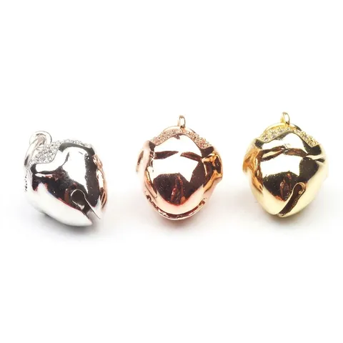 Ciondoli Lega Rame Zircone Smalto Campana Cuore Letra Mama Per Fai Da Te Collana Bracciale Creazione Gioielli