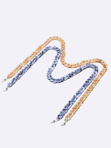 Catena Per Occhiali In Resina Acrilica Antiscivolo Motivo Marmo Maglia Spessa Cordino Per Occhiali Supporto Moda