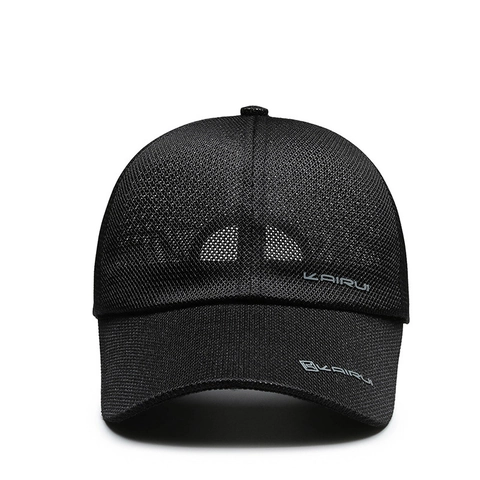 KAIRUI Atmungsaktive Mesh Baseballkappe Polyester Sonnenschutz Outdoor Sport Angelhut Verstellbar Gebogene Krempe Herren Damen