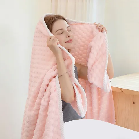 Bath Towels And Hair Drying Cap Coral Fleece Thick Absorbent 10A Antibacterial Quick Dry Soft Stripe Cloud Grid Adults