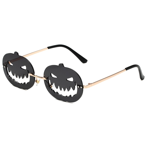 Occhiali Senza Montatura A Specchio A Forma Speciale Hip-hop Pumpkin Pc