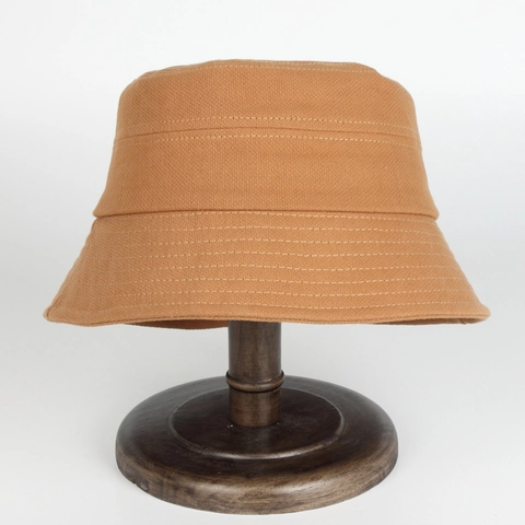 Women Solid Color Cotton Canvas Bucket Hat Sun Protection Casual Japanese Style Small Brim Outdoor Portable Summer Sunbonnet