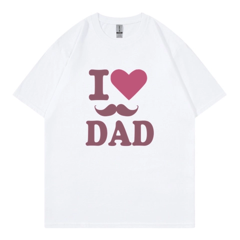 T-Shirt Da Uomo Manica Corta Girocollo Cotone Traspirante Casual Estate Vestibilità Ampia Festa Del Papà Stampa