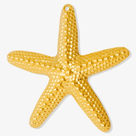 Ciondoli Pendenti Stella Marina In Acciaio Inossidabile 304 Strutturati Animale Marino Per Creazione Gioielli DIY Stile Vacanza