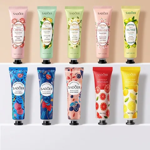 Plant Extract Hand Cream Moisturizing Hydrating Nourishing Fruit Floral Fragrance Skin Care For Dry Hands