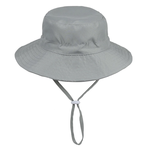 Sombrero De Pescador Para Niños Algodón Poliéster Transpirable Sombrero De Sol Con Barbijo Ajustable Para Bebés Niños Verano