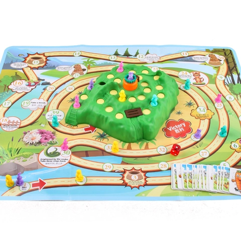 Interactive Bunny Trap Board Game ABS Plastic Parent Child Educational Strategy Toy Cartoon Carrot Mountain Race Adventure For Kids Family Party Fun Puzzle