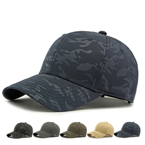 Camouflage Baseball Cap Polyester Adjustable Sun Protection Outdoor Sports Casual Duck Tongue Hat For Men Women
