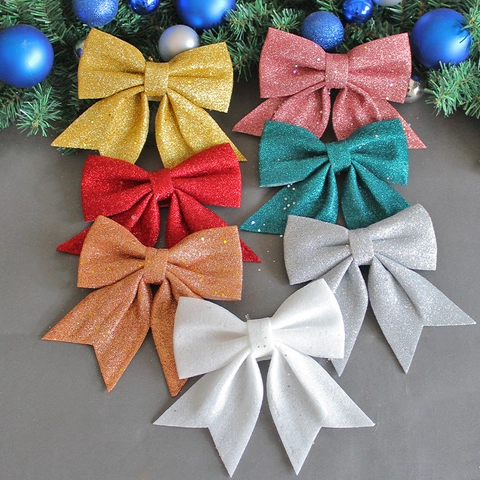 Fiocchi Di Natale Glitter Schiuma EPE Decorazioni Ornamenti Appesi Albero Scintillante Accessorio Regalo