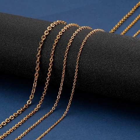 Collana A Catena In Acciaio Inossidabile Maglia A Croce Forma O Minimalista Gioielli Accessorio Moda Uomo Donna