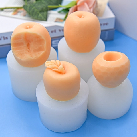 Stampo In Silicone A Forma Di Mela Design Frutta 3D Strumento Da Forno Fai Da Te Torta Cioccolato Sapone Candela Artigianato