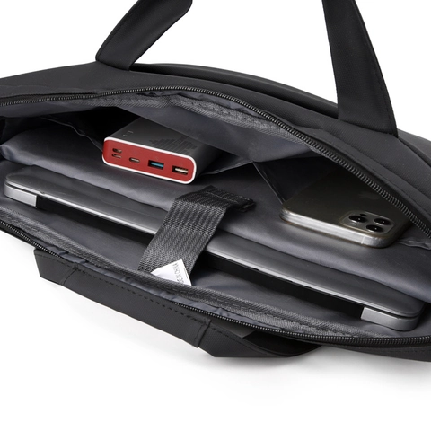 Maletín Para Portátil De Tela Oxford Impermeable Bolso De Viaje De Negocios Con Compartimento Antigolpes Para Hombres