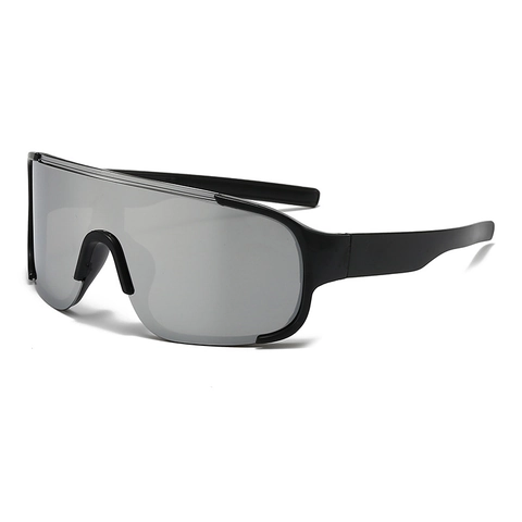 Gafas de Sol de Ciclismo Unisex de Pantalla Marco Grande Protección UV400 Gafas Deportivas Cortavientos para Running Esquí
