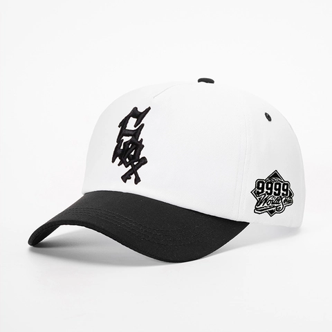 Cappello Da Baseball Con Ricamo Lettere 3D Poliestere Regolabile Visiera Curva Protezione Solare Stile Streetwear