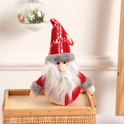 Addobbi Natalizi Appesi Maglia Peluche Babbo Natale Pupazzo Di Neve Renna Pendenti Decorazione Festa