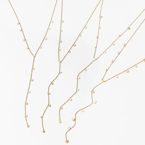 Y-Förmige Halskette Edelstahl Lange Schmetterling Stern Herz Anhänger Elegante Täglich Pendeln Schmuck Für Damen