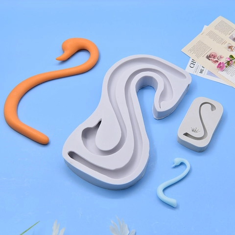 Schwanenhals Silikonform Für Tortendekoration Fondant Schokolade DIY Handwerk 3D S-Form Kronen Design