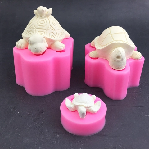 Meeresschildkröte Silikonform Schildkrötenform Flexibel Für Fondant Tortendeko Kerzen Seife Harz DIY Schokolade Mousse