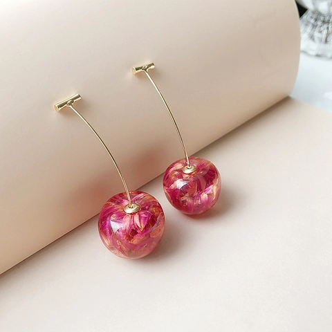 Orecchini A Fragola In Zircone Incastonato Di Strass Argento Carini Design Unico Orecchini Dolci Temperamento Femminile A Cuore Orecchini Adatti A Tutto