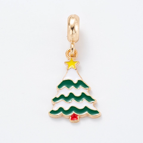 Kerstbedeltjes Legering Emaille DIY Sieraden Maken Accessoires Kerstman Sneeuwpop Rendier Boom Zuurstok