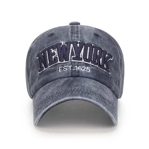 Cappellino Da Baseball In Cotone Lavato Vintage Distressed New York Ricamato Cappello Da Sole Per Uomini E Donne Stile Casual