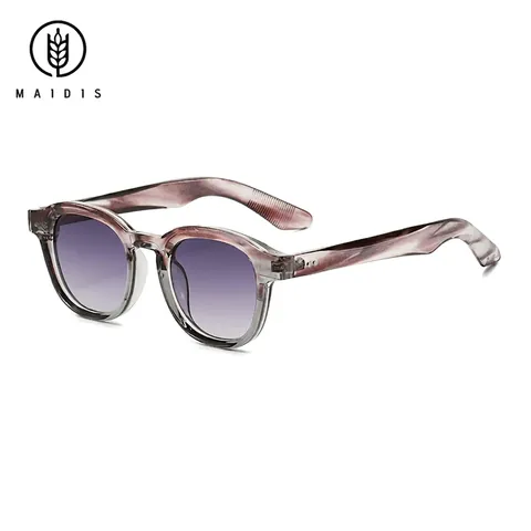 Gafas De Sol Redondas Retro Montura PC Lentes AC Vintage Tendencia Para Hombres Mujeres
