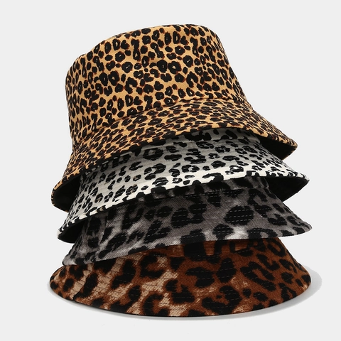 Damen Fischerhut Leopardenmuster Cord Retro Flach Sonnenschutz Winddicht Winter Accessoire