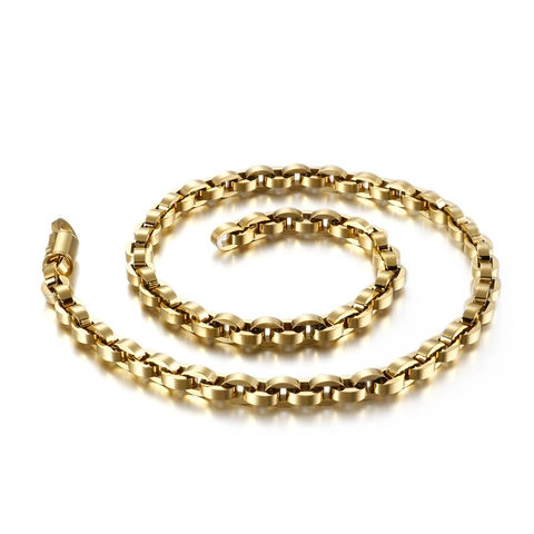 Men's Stainless Steel Chain Necklace Hip Hop Minimalist Punk Geometric Fashion Jewelry Accessory For Daily Wear Urban Style Streetwear