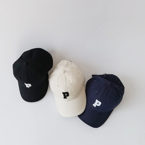 Kids Baseball Cap Cotton Embroidered Letter Sun Hat Adjustable Casual For Boys Girls Toddlers