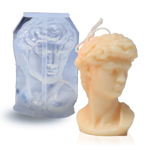 David Statue Silicone Candle Mold DIY Handmade Soap Gypsum Resin Portrait Sculpture Art Classic Home Decoration Crafting
