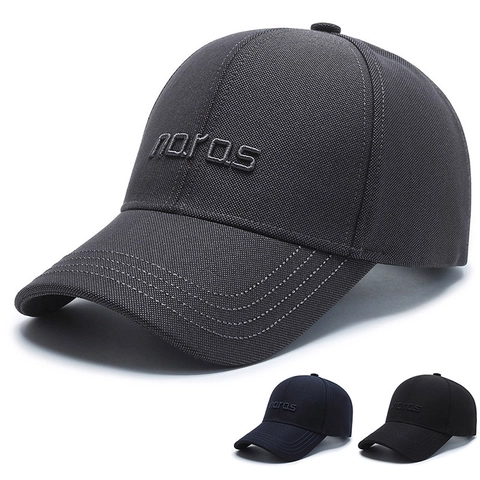 Men Baseball Cap Classic Letter Embroidered Polyester Cotton Adjustable Peaked Hat Outdoor Leisure Sun Protection Simple Style