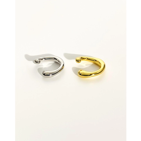 Minimalist Irregular Lava Ear Cuffs For Women Brass Gold Silver Plated Non Piercing Geometric Ear Bone Clip Fashion Jewelry