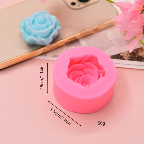 Rose Flower Silicone Mold Fondant Cake Decoration DIY Manual Soap Candle Making Tool