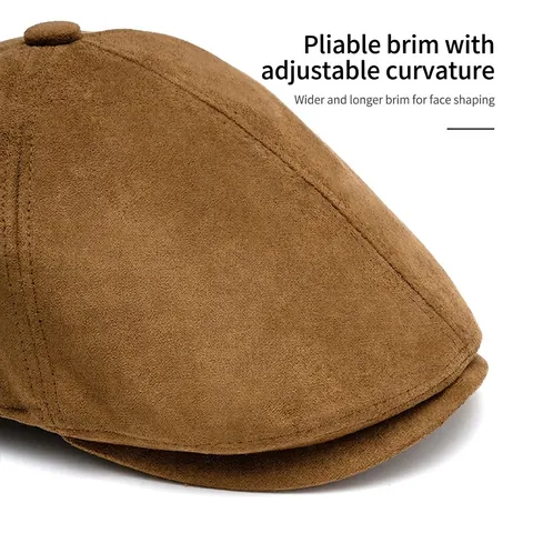 Gorra Newsboy Vintage Ante Ajustable Gorra Plana Retro Estilo Británico Boina Para Hombres Y Mujeres Gorro Invierno