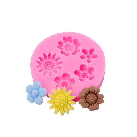 Flower Silicone Mold Fondant Chocolate Gumpaste Resin Cake Decoration Floral Shapes Baking Accessory Creative DIY