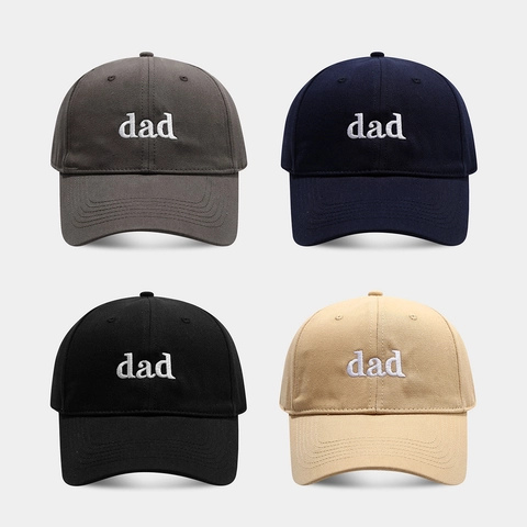 Cappellino Da Baseball Ricamo Lettere Dad Cotone Regolabile Casual Vintage Protezione Solare Cappello Sportivo Unisex