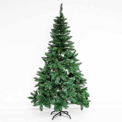 Artificial Christmas Tree PVC Pine Needle Flocked Multiple Colors Holiday Home Indoor Party Decoration With Metal Stand