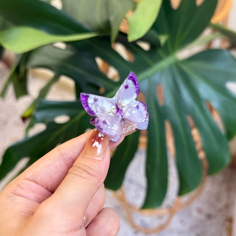 Mini Mollette Per Capelli Acrilico Resina Farfalla Fiore Ape Babbo Natale Albero Di Natale Simpatici Fermagli Cartoni Animati Donne Ragazze