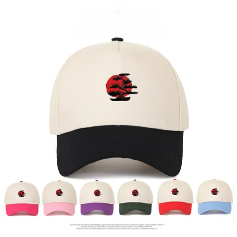 Retro Bonsai Tree Embroidery Cotton Baseball Cap Two Tone Structured Trucker Hat For Men Women Adjustable Sun Protection Headwear