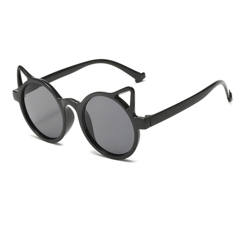 Occhiali Da Sole Bambini Design Orecchie Di Gatto Protezione UV380 Montatura Rotonda Leggera AC Per Ragazzi Ragazze