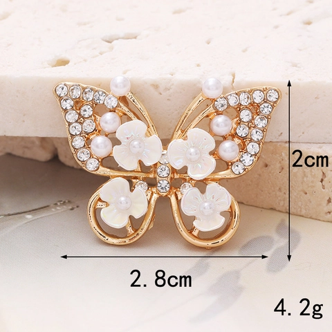 Ciondoli Accessori Fai Da Te Farfalla Fiore Lega Di Zinco Künstliche Perle Sintetiche Strass Intarsiati Eleganti Per Decorazione Custodia