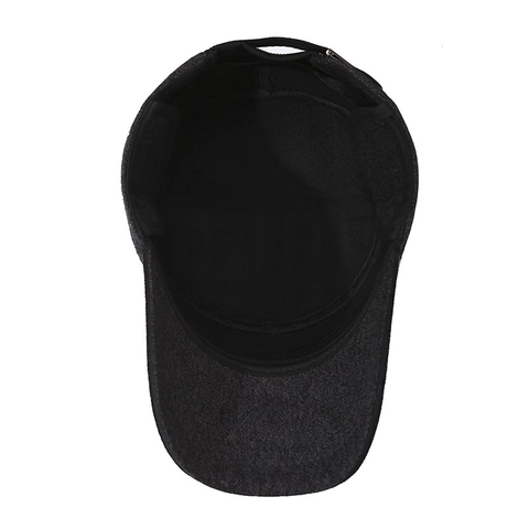 Gorra Cadete Invierno Hombre Tela De Lana Sombrero Plano Con Orejeras Cálido Cortavientos Estilo Militar Vintage De Patrulla