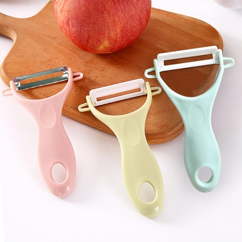 Multifunctional Y Shaped Fruit Vegetable Peeler With Plastic Handle Ceramic Stainless Steel Blade Hanging Hole Bud Eye Remover