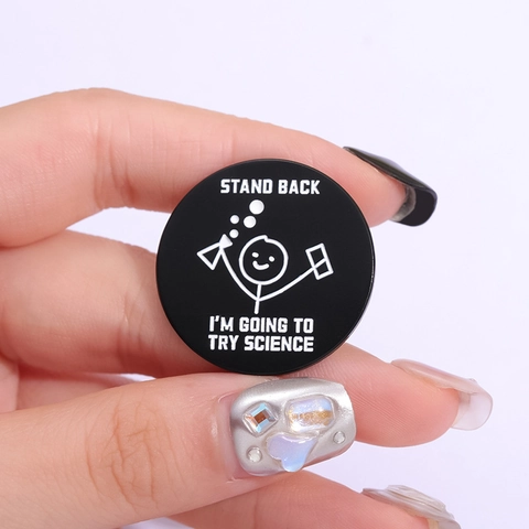 Funny Stick Figure Enamel Pin Funny Gesture Meme Alloy Brooch Humor Cartoon Badge For Backpack Clothes Accessory For Men Women