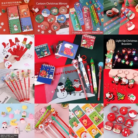 Kerstfeest Cadeau Kerstman Rendier Sneeuwpop Briefpapier Speelgoed Prijzen Voor Kinderen School Kantoor Feest Decoratie